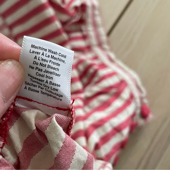 Kimchi & Blue cute red and white striped skirt button placket 12 Anthropologie - Picture 6 of 10